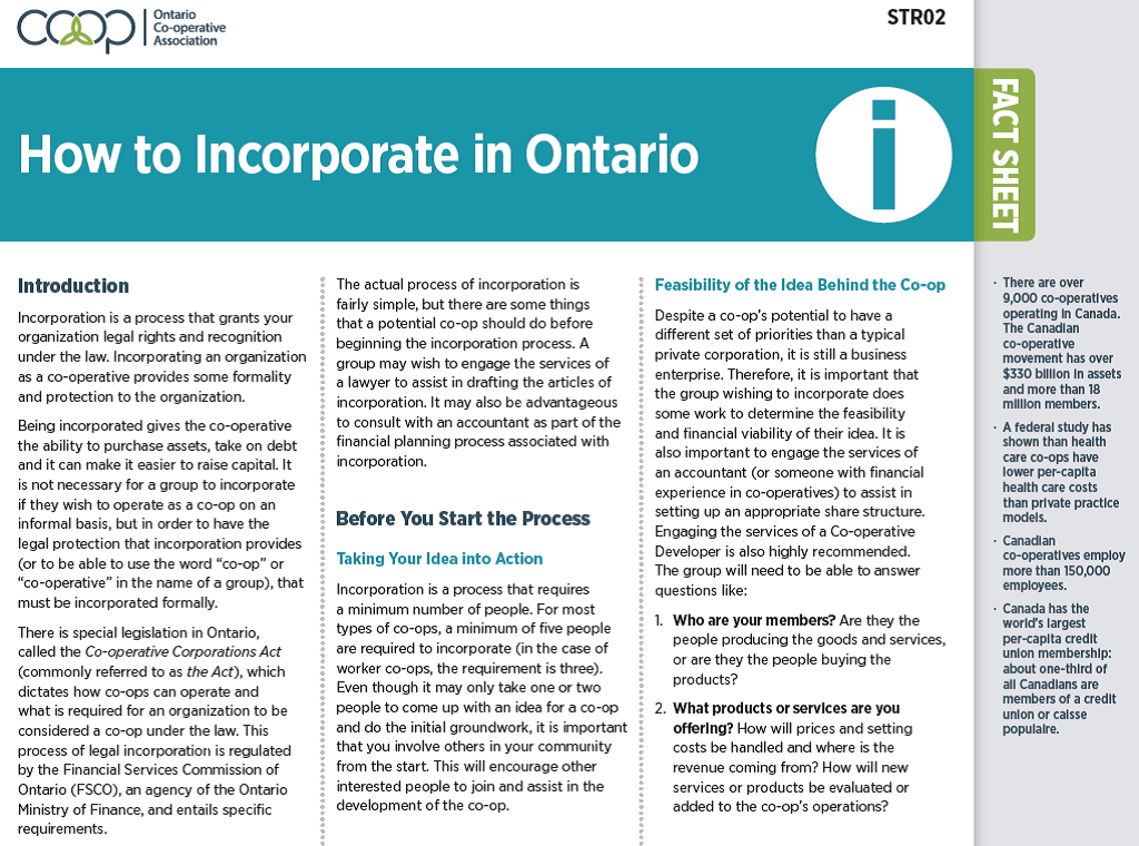 How to Incorporate in Ontario